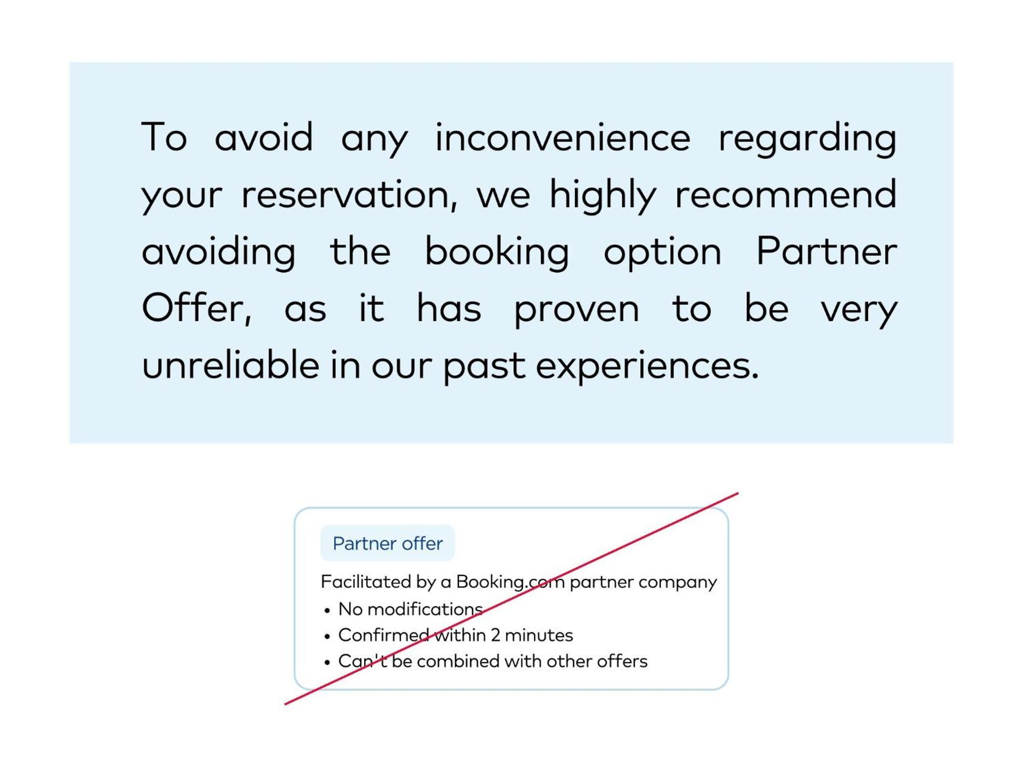 Hotel Slovenija - Terme & Wellness Lifeclass Portoroz Luaran gambar A message from a hotel to a guest, advising against the use of the partner offer